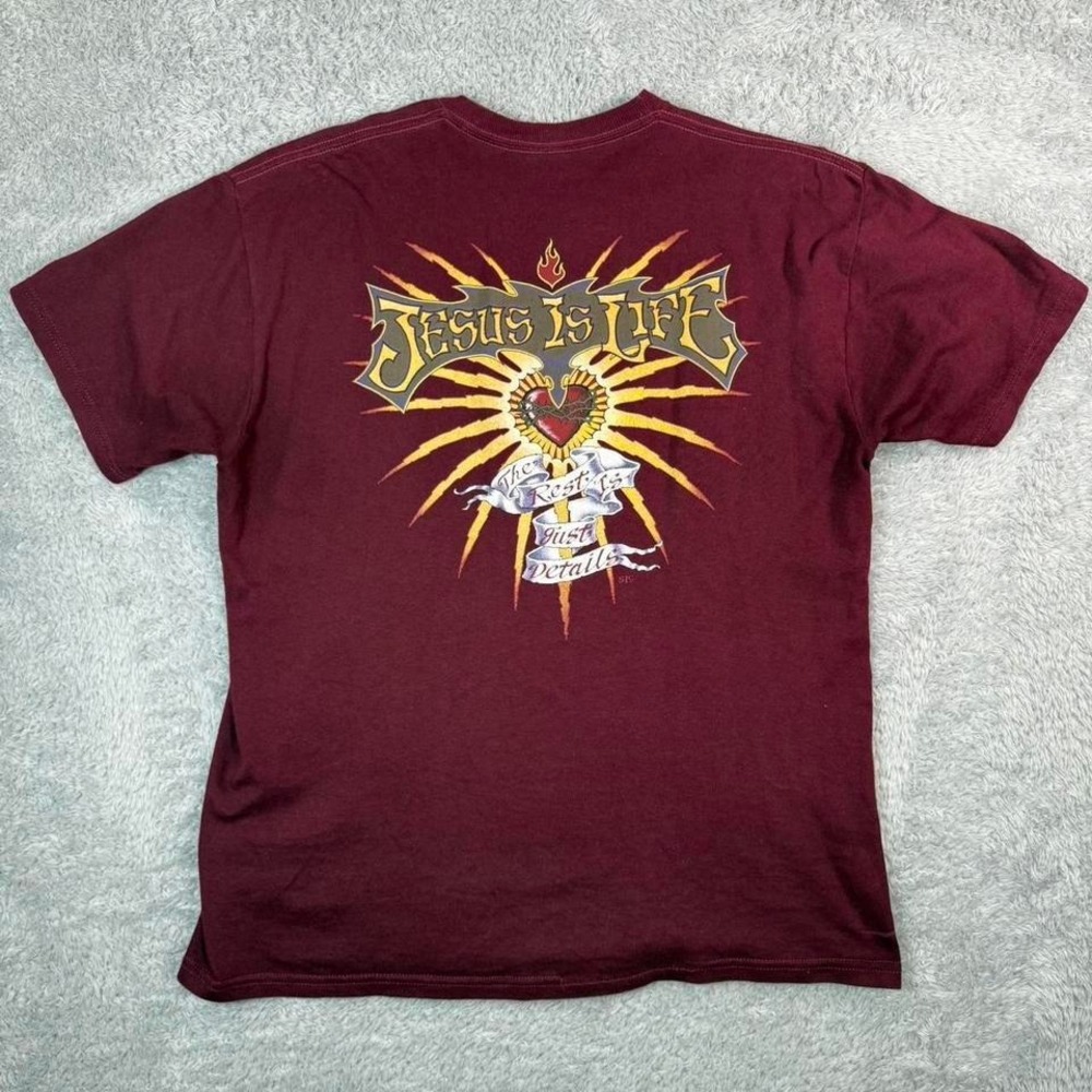 Jesus is Life red t-shirt